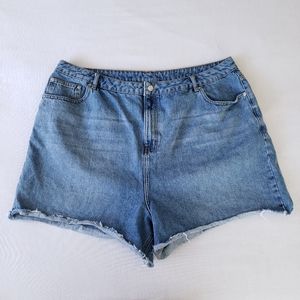 ASOS Blue Denim Cut-Off Shorts